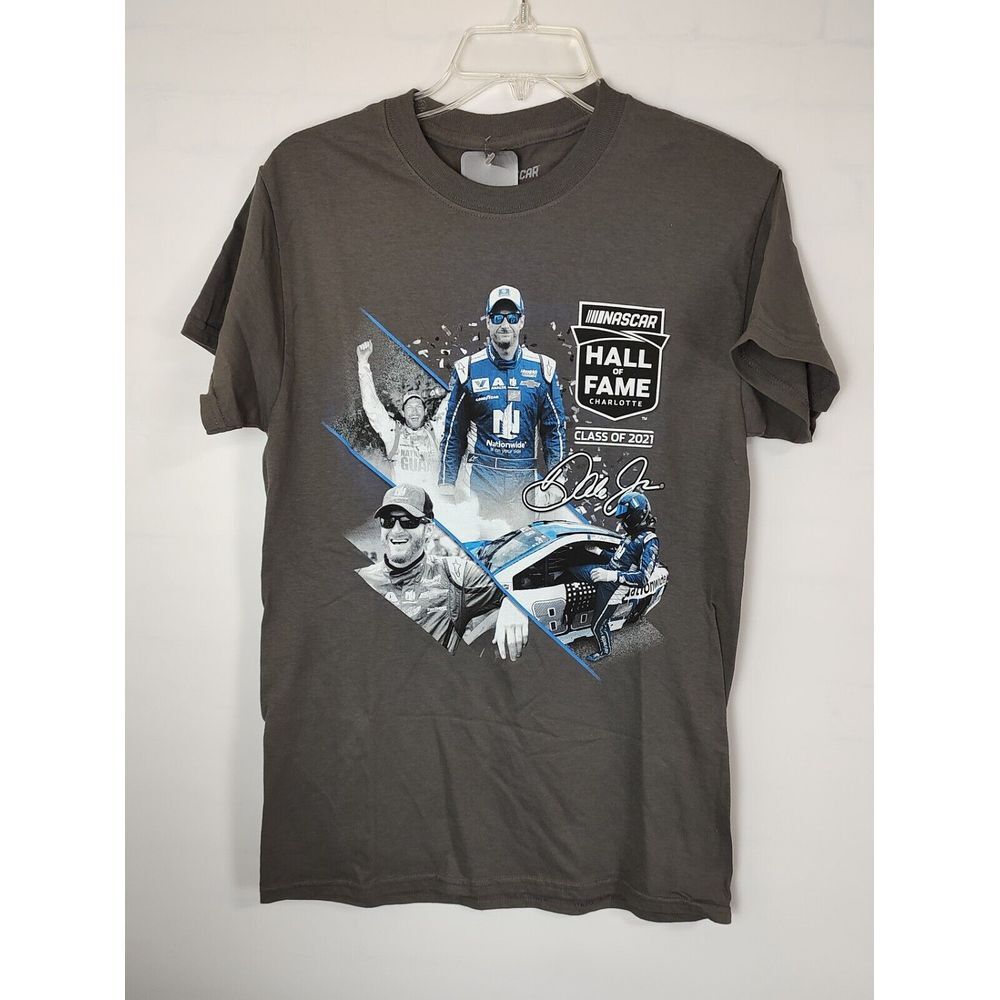 NASCAR Dale Earnhardt Jr Hall of Fame Class of 2021 T-Shirt Gray Mens Small